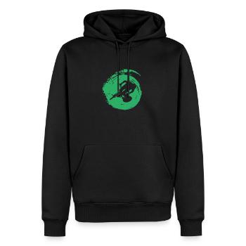 VTT VTT Descente - Sweat à capuche Premium bio Homme - noir - Devant - Nico (187cm)