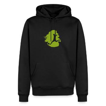 Fußballer Mittelfeldspieler Fußball - Männer Premium Bio Hoodie - Schwarz - Vorne - Nico (187cm)