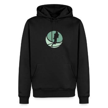 American Football Rugby Rugby - Männer Premium Bio Hoodie - Schwarz - Vorne - Nico (187cm)