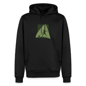 Badmintonschläger Badmintonspieler - Männer Premium Bio Hoodie - Schwarz - Vorne - Nico (187cm)