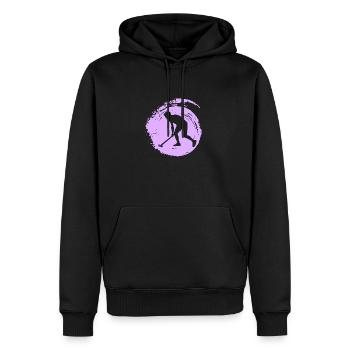 Bâton de hockey sur gazon Hockey en salle - Sweat à capuche Premium bio Homme - noir - Devant - Nico (187cm)