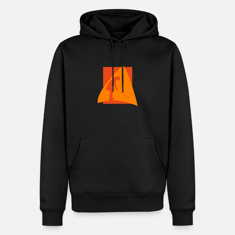 Golfball Driver - Männer Premium Bio Hoodie - Schwarz