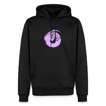 Downhill Trail - Männer Premium Bio Hoodie - Schwarz - Vorne - Nico (187cm)