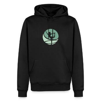 Meditation Yin Meditation - Männer Premium Bio Hoodie - Schwarz - Vorne - Nico (187cm)