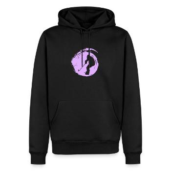Bodycheck Eishockeyspieler - Männer Premium Bio Hoodie - Schwarz - Vorne - Nico (187cm)