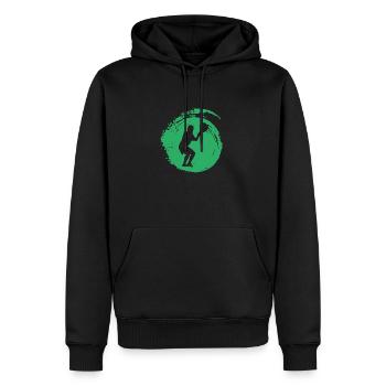 Lacrosse Lacrosse Bâton Fogo - Sweat à capuche Premium bio Homme - noir - Devant - Nico (187cm)