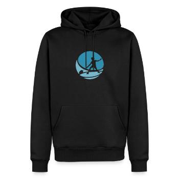 Badmintonschläger Badmintonspieler Drop - Männer Premium Bio Hoodie - Schwarz - Vorne - Nico (187cm)
