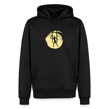 Beachball Beach Tennis Spieler Beachball - Männer Premium Bio Hoodie - Schwarz - Vorne - Nico (187cm)