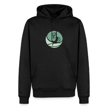Mountainbiking Trail Trail - Männer Premium Bio Hoodie - Schwarz - Vorne - Nico (187cm)