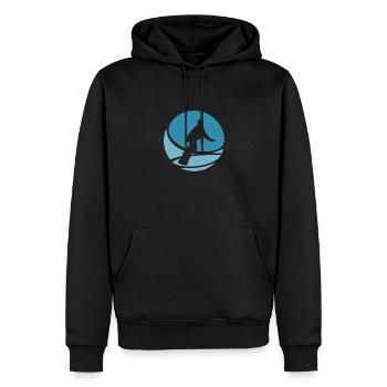 Snowboardfahrer Snowboard Wintersport - Männer Premium Bio Hoodie - Schwarz - Vorne - Nico (187cm)