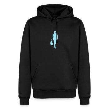 Banking Bänker Bänker - Männer Premium Bio Hoodie - Schwarz - Vorne - Nico (187cm)