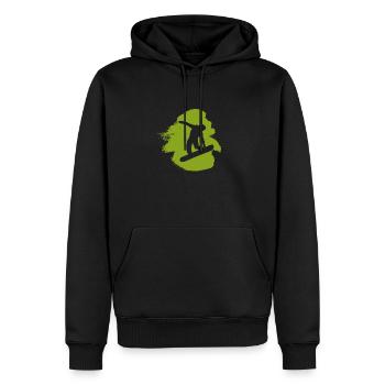 Snowboard Snowboardfahrer Snowboarder - Männer Premium Bio Hoodie - Schwarz - Vorne - Nico (187cm)