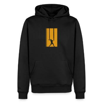 Softball Baseball Softball Spieler - Männer Premium Bio Hoodie - Schwarz - Vorne - Nico (187cm)