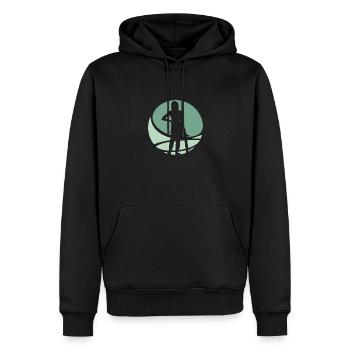 Skaten Skateboard Skateboarden - Männer Premium Bio Hoodie - Schwarz - Vorne - Nico (187cm)