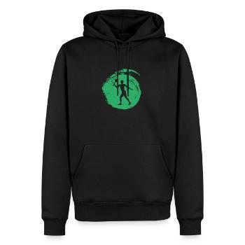 Beachball Beachball Strandtennis - Männer Premium Bio Hoodie - Schwarz - Vorne - Nico (187cm)