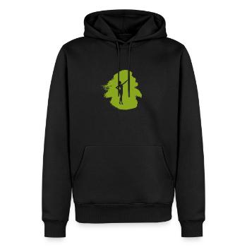 Gymnastik Twirling Stabdrehen - Männer Premium Bio Hoodie - Schwarz - Vorne - Nico (187cm)
