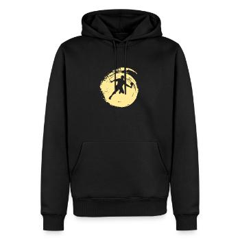 Pickleball Game Ball Sports Pickleball Bat - Men’s Premium Organic Hoodie - black - Front - Nico (187cm)