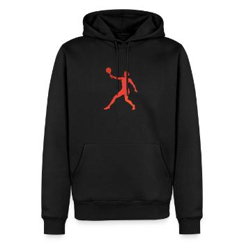 Beachtennis Beachball Beachball - Männer Premium Bio Hoodie - Schwarz - Vorne - Nico (187cm)