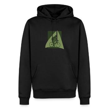Radfahrer Radfahren - Männer Premium Bio Hoodie - Schwarz - Vorne - Nico (187cm)