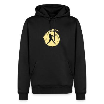 Baseball Baseball Baseball - Männer Premium Bio Hoodie - Schwarz - Vorne - Nico (187cm)