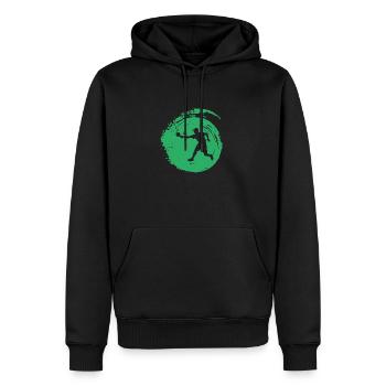 Pickleballspiel Pickleballspiel - Männer Premium Bio Hoodie - Schwarz - Vorne - Nico (187cm)