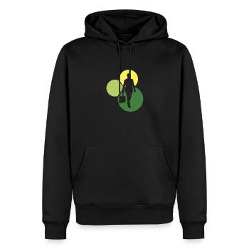 Banks Banker Exchange - Men’s Premium Organic Hoodie - black - Front - Nico (187cm)