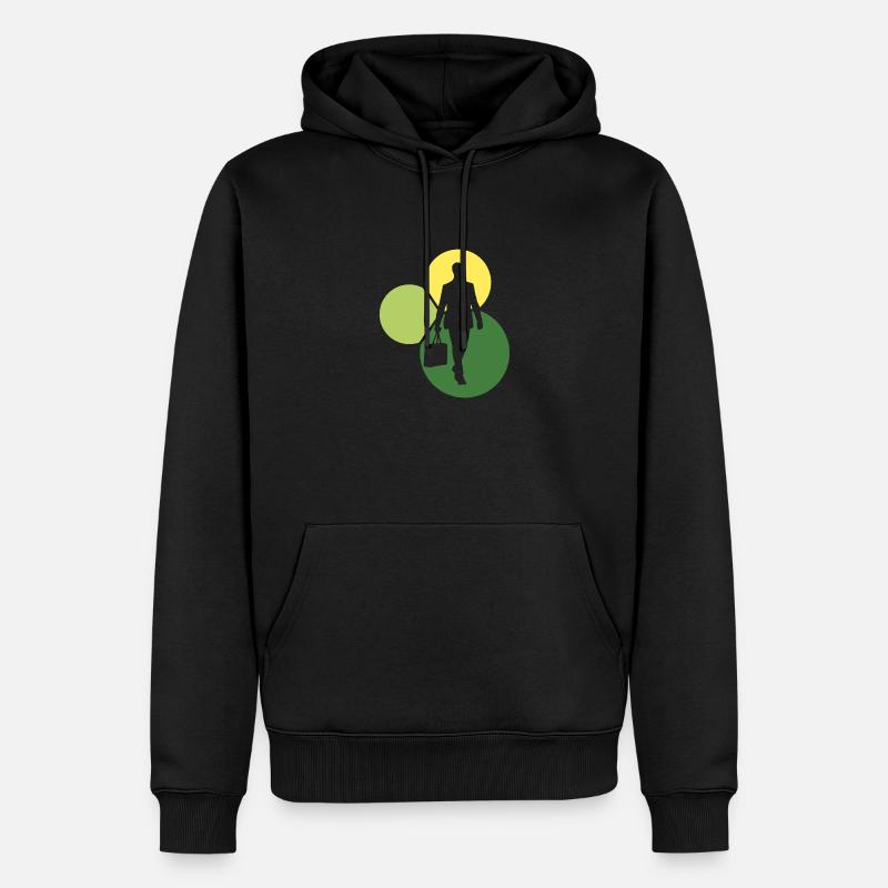 Banques Banker Exchange - Sweat à capuche Premium bio Homme - noir