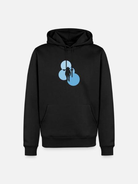 Bees Bee Honeycomb - Men’s Premium Organic Hoodie - black