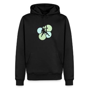 Joueurs de tennis de table Tennis de table Raquettes de tennis de table - Sweat à capuche Premium bio Homme - noir - Devant - Nico (187cm)