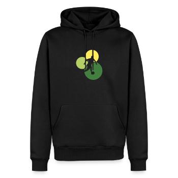 Strandfußball Beach Soccer Fußball - Männer Premium Bio Hoodie - Schwarz - Vorne - Nico (187cm)