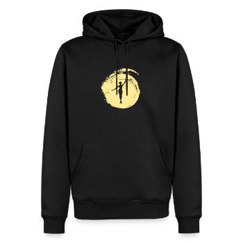 Stabdrehen Baton Twirling Stabdrehen Gymnastik - Männer Premium Bio Hoodie - Schwarz - Vorne - Nico (187cm)