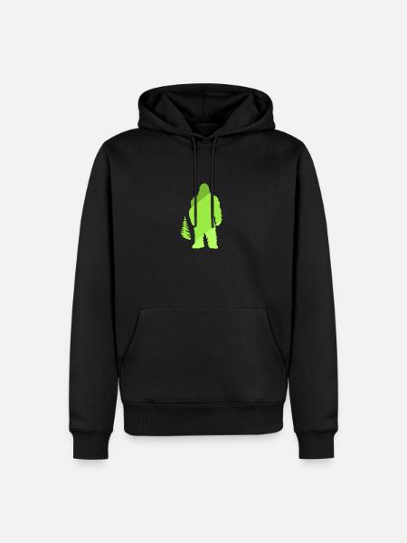 Lochness Yeti Yeti - Männer Premium Bio Hoodie - Schwarz