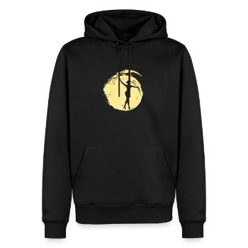 Gymnastique Gymnastique Gymnastique - Sweat à capuche Premium bio Homme - noir - Devant - Nico (187cm)