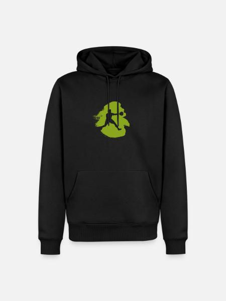 Squash Player Racket Racket - Men’s Premium Organic Hoodie - black