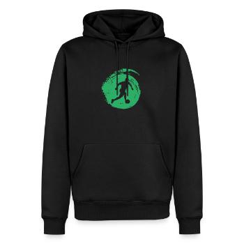 Strandfußball Strand Beach Soccer - Men’s Premium Organic Hoodie - black - Front - Nico (187cm)