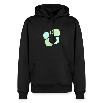 Vegan Foodie Vegan - Männer Premium Bio Hoodie - Schwarz - Vorne - Nico (187cm)