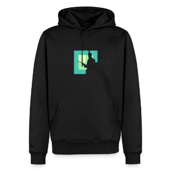 Billardkugel Billardspielerin Billard - Männer Premium Bio Hoodie - Schwarz - Vorne - Nico (187cm)