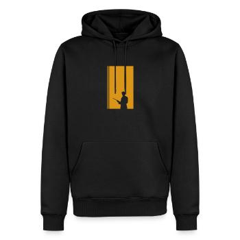 Billardkugel Billard Billardspielerin - Männer Premium Bio Hoodie - Schwarz - Vorne - Nico (187cm)