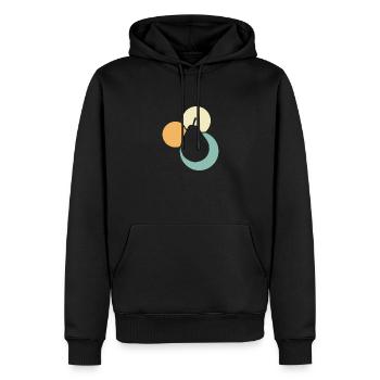 Frühstück Avocadotoast Vegan - Männer Premium Bio Hoodie - Schwarz - Vorne - Nico (187cm)