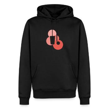 Party Beer Pong Party - Sweat à capuche Premium bio Homme - noir - Devant - Nico (187cm)