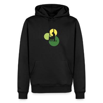 Bienen Nektar Imker - Männer Premium Bio Hoodie - Schwarz - Vorne - Nico (187cm)