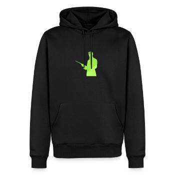 Joueur de billard Boule de billard Joueur de billard - Sweat à capuche Premium bio Homme - noir - Devant - Nico (187cm)