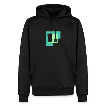 Beerpong Bierpong Bierflasche - Männer Premium Bio Hoodie - Schwarz - Vorne - Nico (187cm)