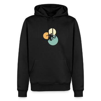 Pickleball Raquette Tennis Pickleball - Sweat à capuche Premium bio Homme - noir - Devant - Nico (187cm)