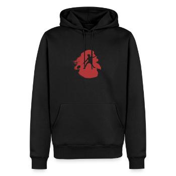 Badminton Badmintonschläger Drop - Männer Premium Bio Hoodie - Schwarz - Vorne - Nico (187cm)