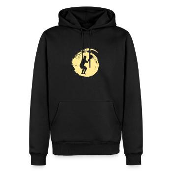 Lacrosse Lacrosse Raquette Intercrosse - Sweat à capuche Premium bio Homme - noir - Devant - Nico (187cm)