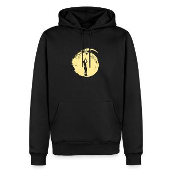 Volley-ball Volley-ball Volley-ball de plage - Sweat à capuche Premium bio Homme - noir - Devant - Nico (187cm)