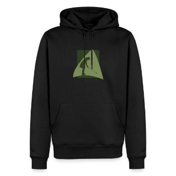Golf Golfball - Männer Premium Bio Hoodie - Schwarz - Vorne - Nico (187cm)