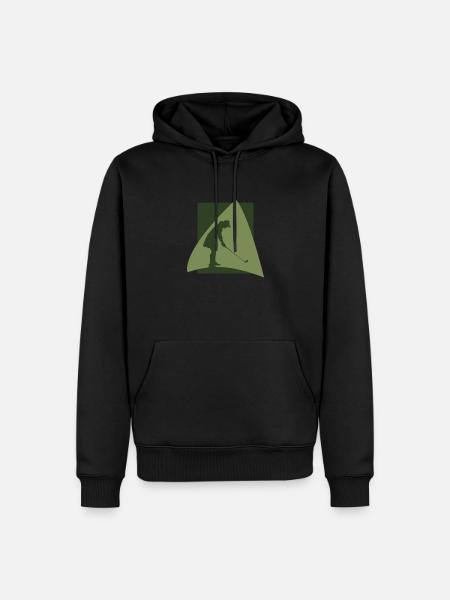 Golf Golf Ball - Men’s Premium Organic Hoodie - black