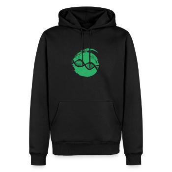 Biology DNA Bio - Men’s Premium Organic Hoodie - black - Front - Nico (187cm)